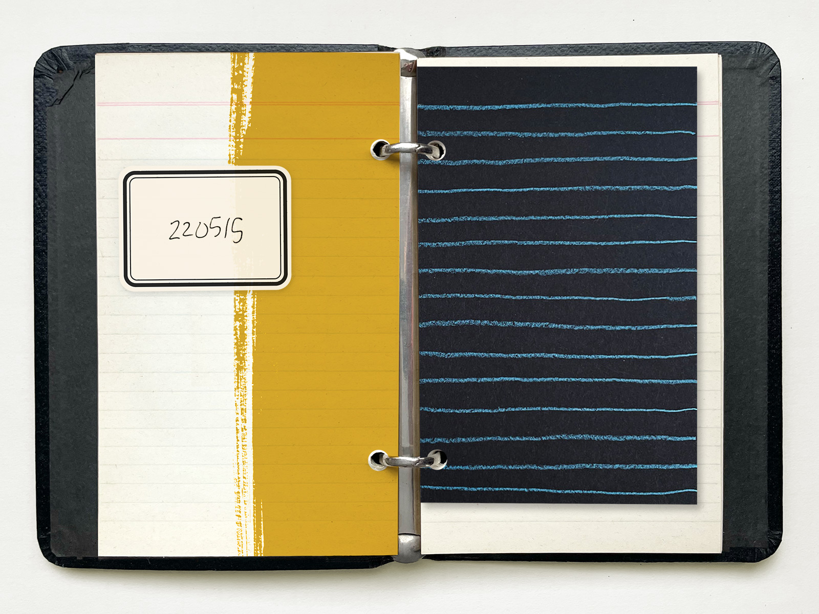 Little Black Notebook (220515), 2022. Virtual notebook.