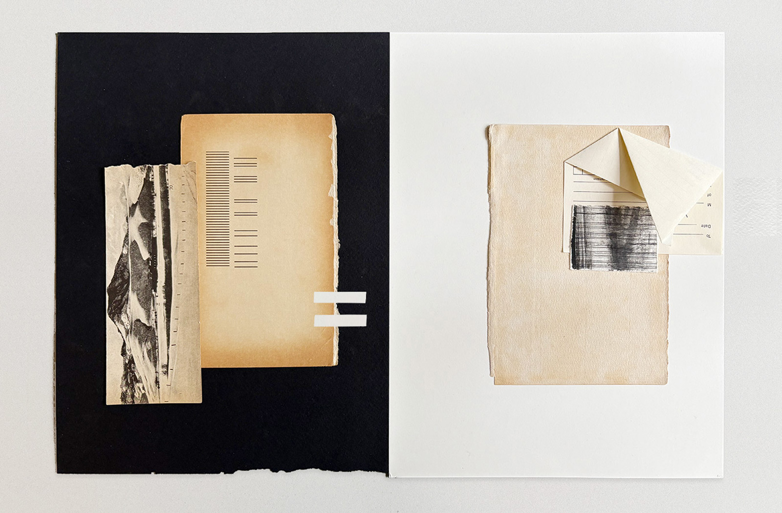 A Visual Conversation (call and response), Mary Bergs and Diane Bertolo: MB right, DB responds on left.
